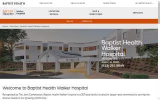 Baptist Health Walker Hospital website