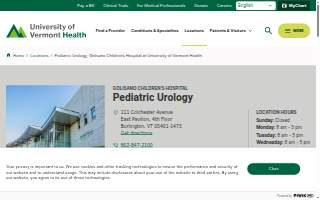 Pediatric Urology, Golisano Children’s Hospital at University of Vermont Health
