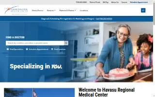 Lake Havasu Hospital website