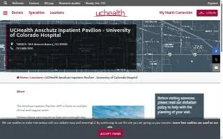 UCHealth Anschutz Inpatient Pavilion - University of Colorado Hospital website