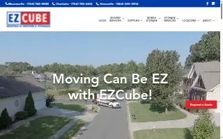 EZCube Moving & Portable Storage - Greenville website