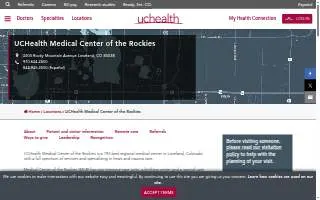 UCHealth Medical Center of the Rockies website