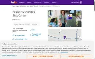 FedEx Authorized ShipCenter of Greenville website
