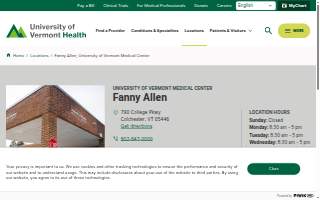 Fanny Allen, University of Vermont Medical Center