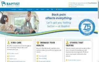Baptist Hospital of Pensacola website