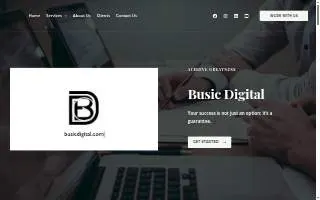 Busic Digital website