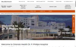 Orlando Health Dr. P. Phillips Hospital website
