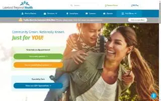 Lakeland Regional Health George W. Jenkins Children's Emergency Department website