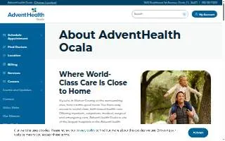 AdventHealth Ocala Outpatient website