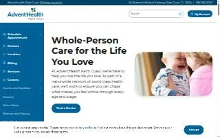 AdventHealth Palm Coast Hospital website