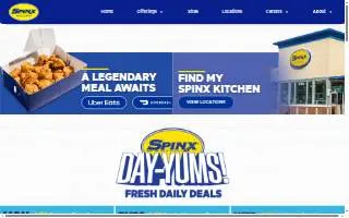 Spinx deli website