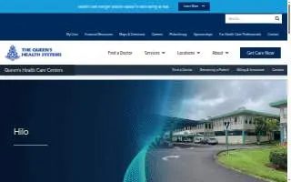 The Queen's Health Care Center - Hilo website