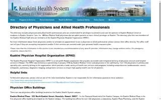 Kuakini Medical Plaza website