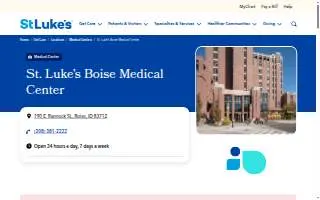 St. Luke's Boise Medical Center website