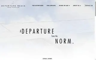 Departure Media Airport Advertising website