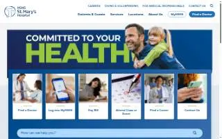 HSHS St. Mary's Hospital website