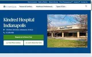 Kindred Hospital Indianapolis website