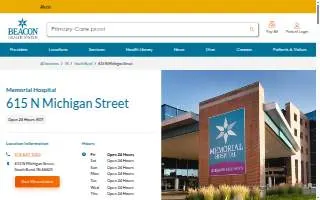 Memorial Hospital of South Bend website