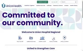 Union Hospital Regional website