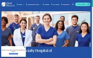 PAM Health Specialty Hospital of Shreveport website