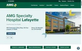 AMG Specialty Hospital - Lafayette website