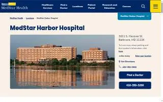 MedStar Harbor Hospital website