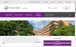 Trinity Health Reichert Medical Center website