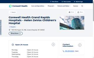 Corewell Health Grand Rapids Hospitals - Helen DeVos Children's Hospital
