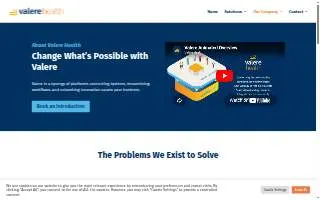 Valere Health website