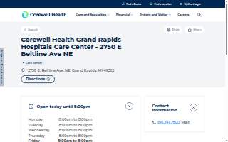 Corewell Health Grand Rapids Hospitals Care Center - 2750 E Beltline Ave NE