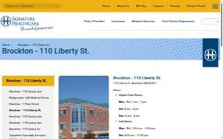 Signature Medical Group - Brockton - 110 Liberty St. website