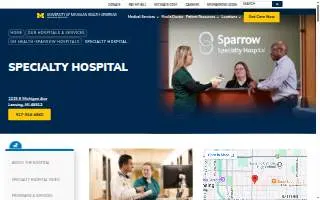 University of Michigan Health-Sparrow Specialty Hospital website