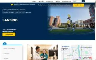 University of Michigan Health-Sparrow Lansing website