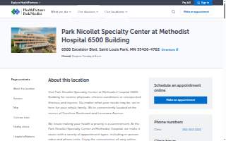 Park Nicollet Specialty Center at Methodist Hospital 6500 Building