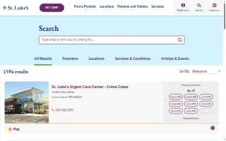 St Luke's - WingHaven Medical Building website