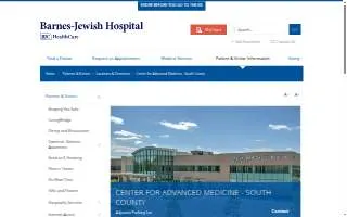 Center for Advanced Medicine - South County of St. Louis website