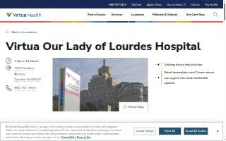 Virtua Our Lady of Lourdes Hospital website