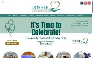 Dosher Memorial Hospital website