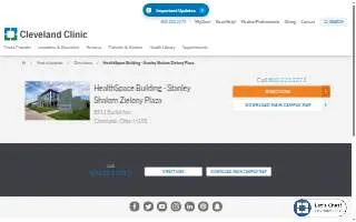 Cleveland Clinic HealthSpace Building - Stanley Shalom Zielony Plaza website