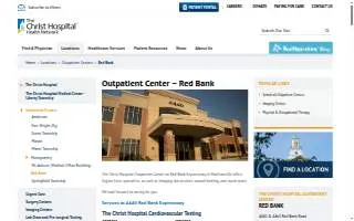 The Christ Hospital Outpatient Center - Red Bank website