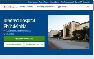 Kindred Hospital Philadelphia website