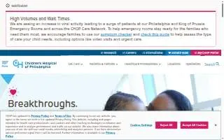 Children's Hospital of Philadelphia - Main Building website