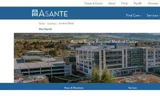 Asante Rogue Regional Medical Center website