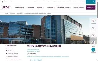 UPMC Passavant - McCandless website