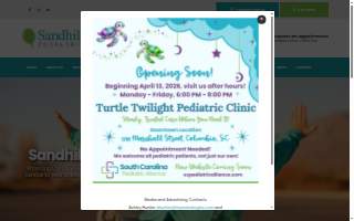 Sandhills Pediatrics website