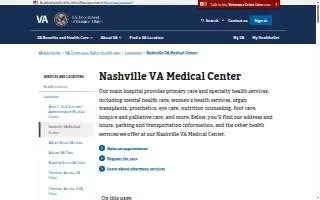 Veterans Affairs Medical Center website