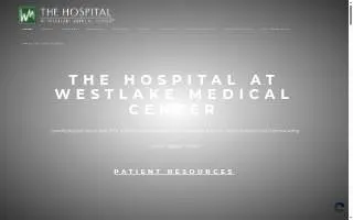 The Hospital at Westlake Medical Center website