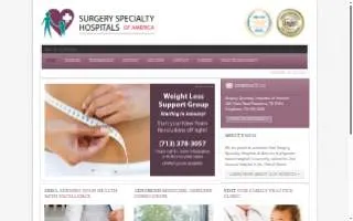 Surgery Specialty Hospitals of America website