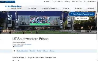 UT Southwestern Frisco website