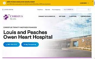 CHRISTUS Louis and Peaches Owen Heart Hospital website